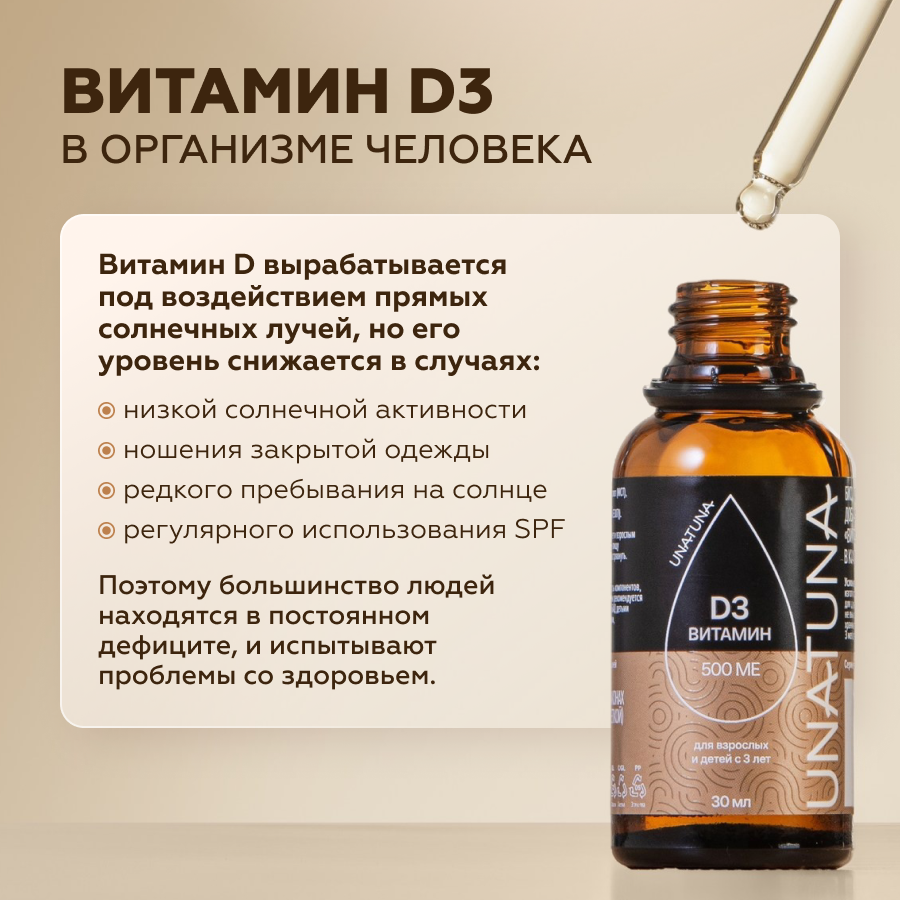Витамин Д3 жидкий 30 мл